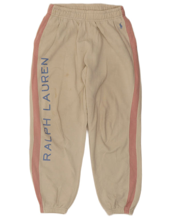 Damskie spodnie dresowe Polo Ralph Lauren Joggers UK 8 Small Beige