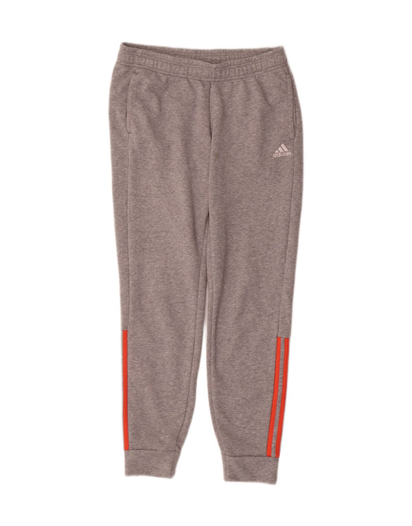 Męskie spodnie dresowe ADIDAS Joggers UK 12/14 Średnioszary, bawełniany