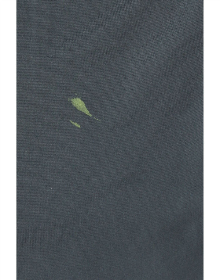 Męskie spodnie dresowe ADIDAS UK 42/44, duży niebieski poliester z blokami kolorów