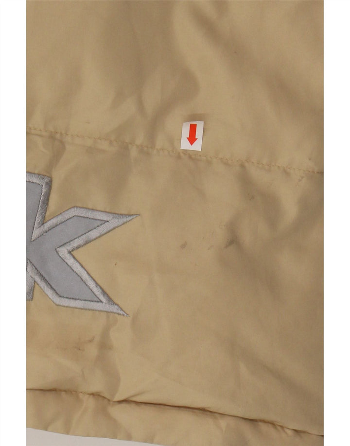 PICKWICK Mens Graphic Padded Coat UK 42 XL Beige Polyester