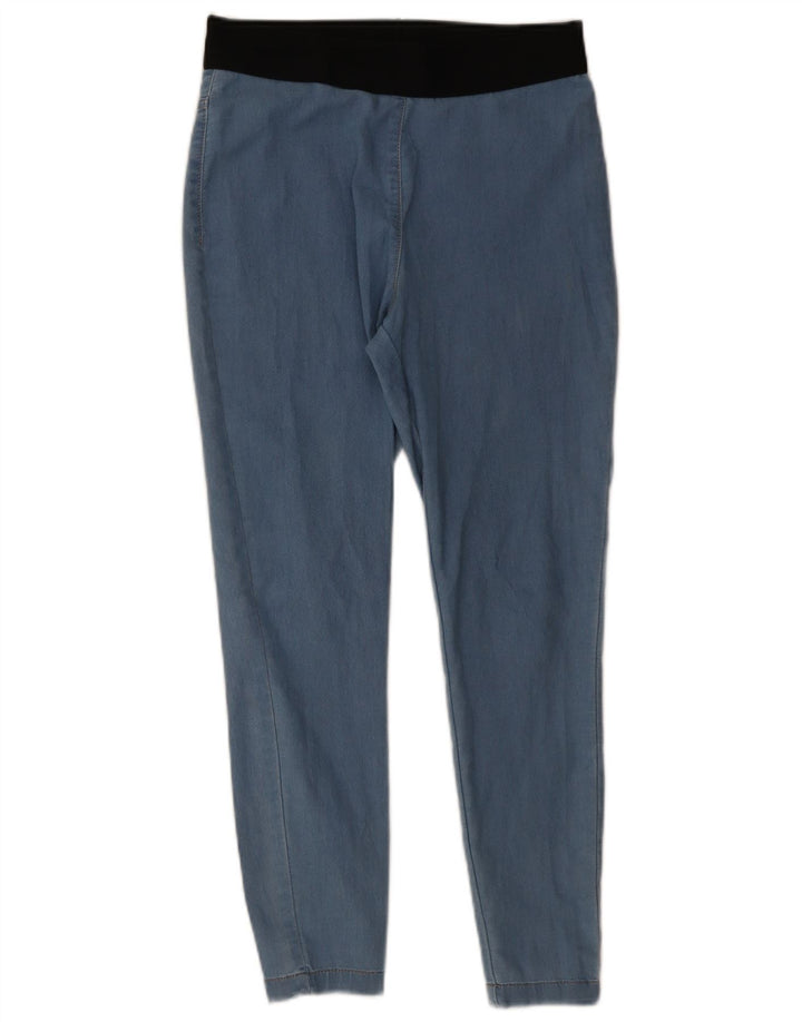 Marks & Spencer Damskie jeansy Jegging UK 12 Medium W30 L26 Niebieskie bloki kolorów