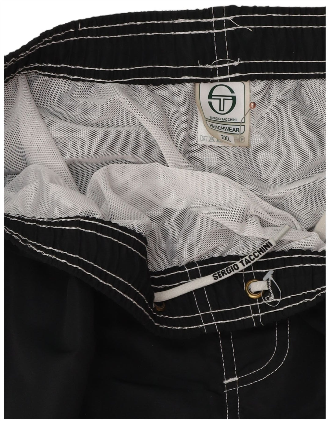 Męskie spodenki kąpielowe Sergio Tacchini 2XL, czarny poliester