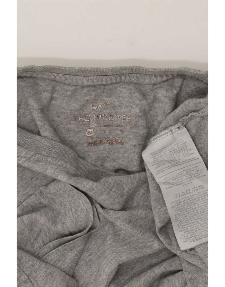 T-shirt męski Nike, duży, szary, z bawełny w plamki