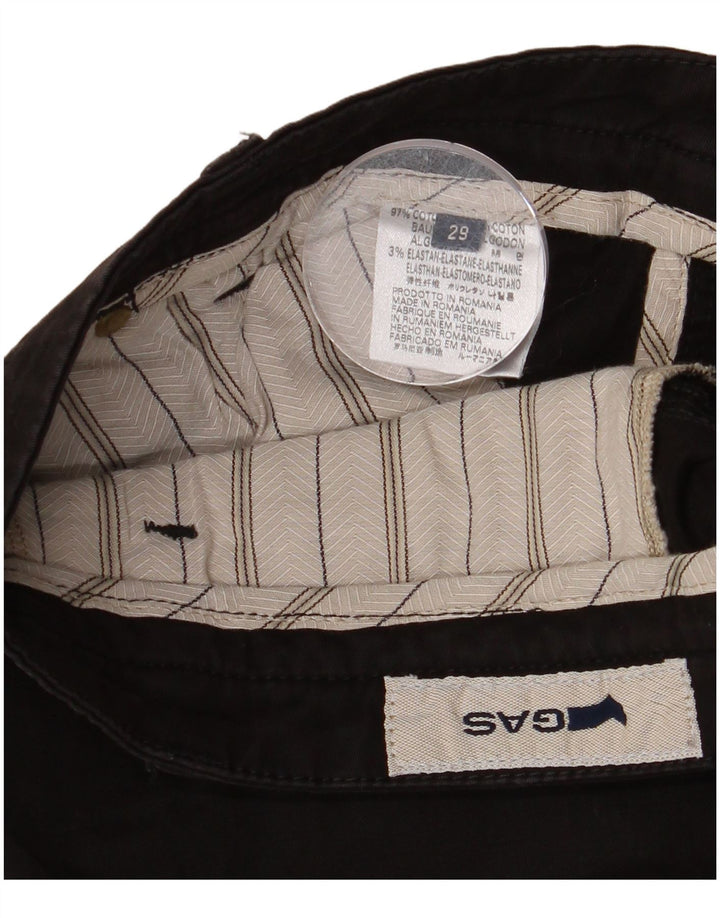 Spodnie damskie Gas Straight Chino W29 L31 Czarna bawełna