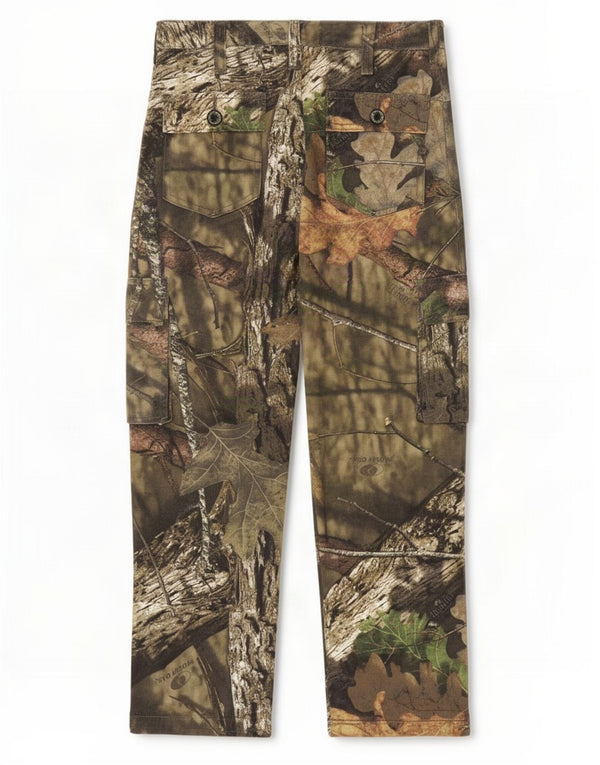 Spodnie cargo chłopięce Mossy Oak 10-11 lat duże W26 L25 Khaki kamuflaż