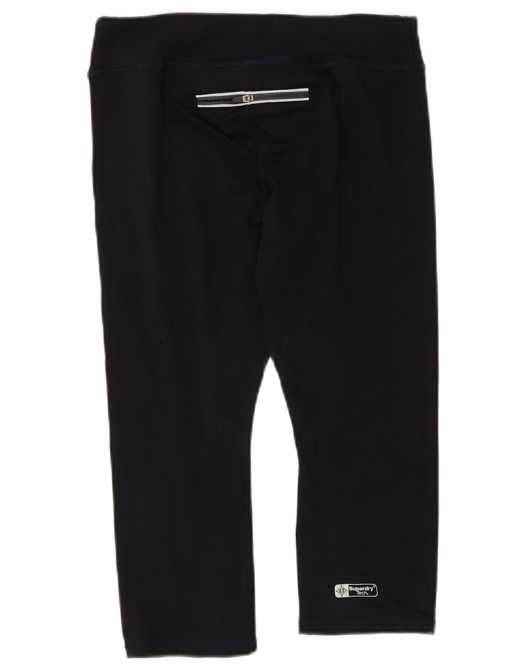 Damskie legginsy Superdry Graphic Capri UK 6 XS, czarny poliester