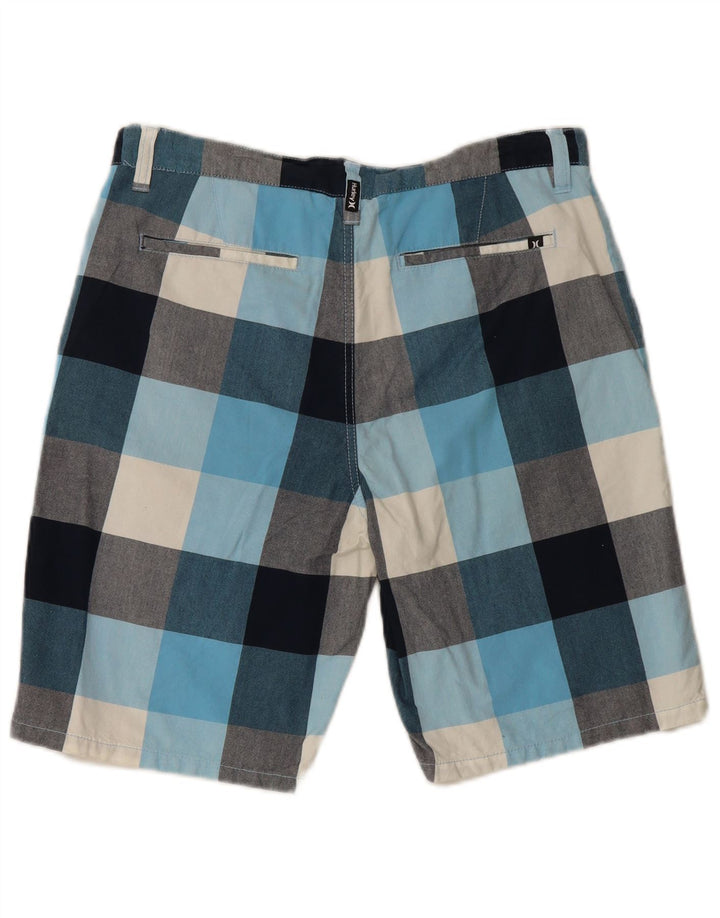 Męskie spodenki chino Hurley W34 w dużą wielokolorową kratę
