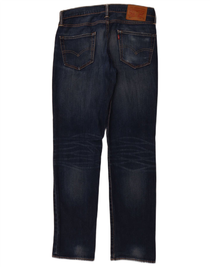 Damskie jeansy LEVI'S 511 Slim W30 L32 Niebieskie bawełniane