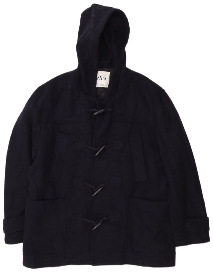 Męska kurtka z kapturem Zara UK 42 XL granatowa