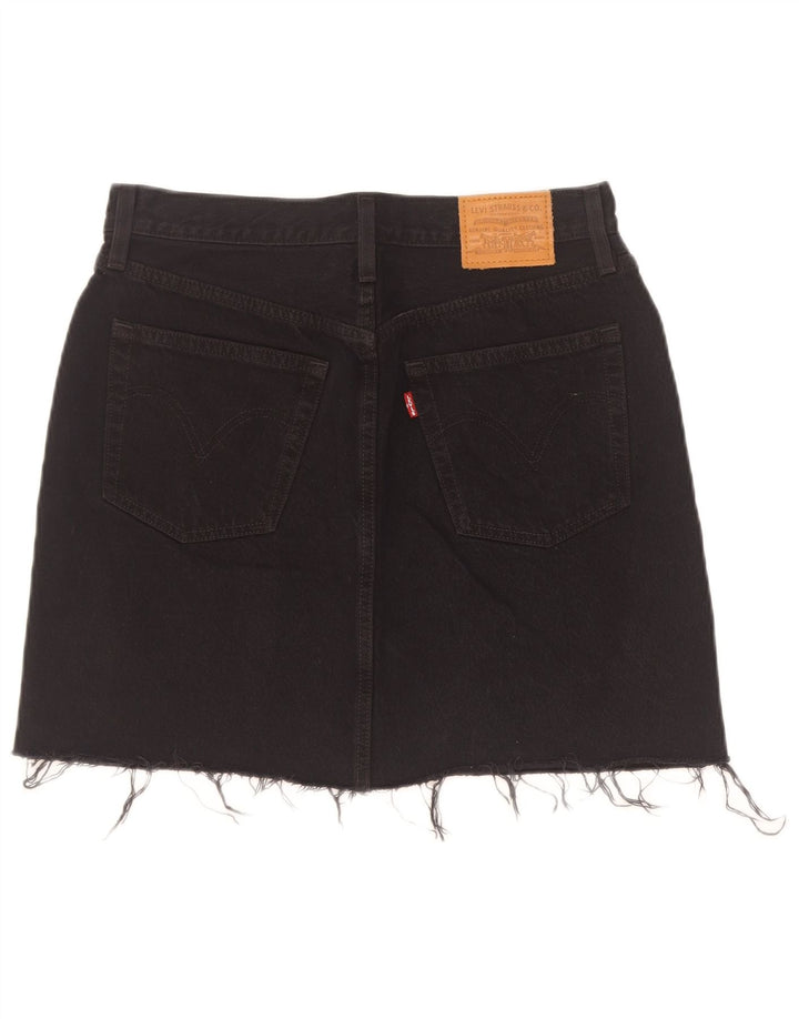Damska spódnica dżinsowa Levi's W28 Średnia czarna bawełna