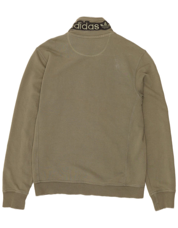 Damska kurtka dresowa ADIDAS Graphic UK 16, duża, khaki