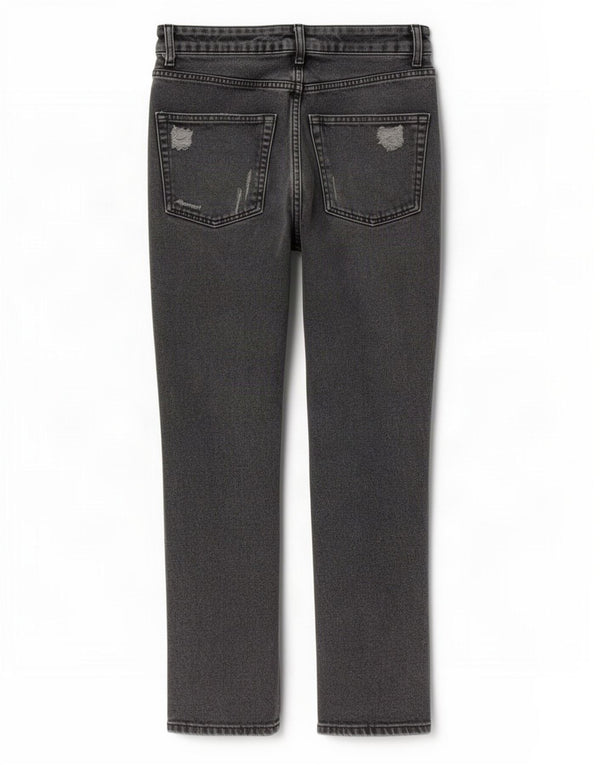 Damskie jeansy zwężane Topshop Mom w trudnej sytuacji W28 L26 Szara bawełna