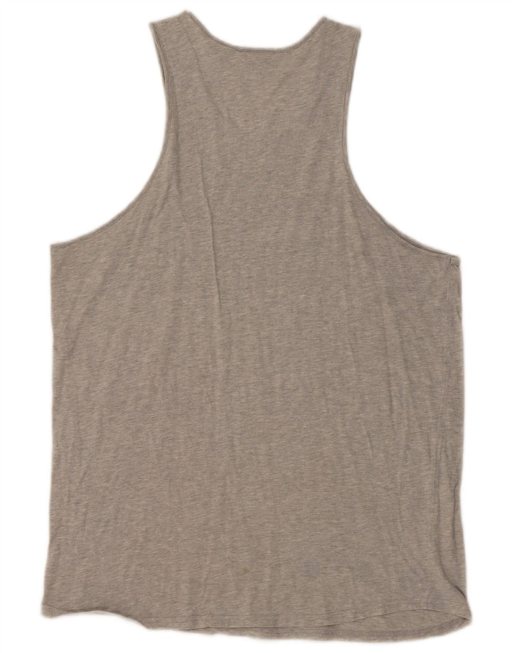 Top damski Fila Vest UK 14 Średni szary, bawełniany