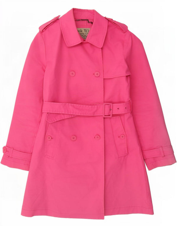 Trencz damski Jack Wills UK 12, średni, różowy, bawełniany