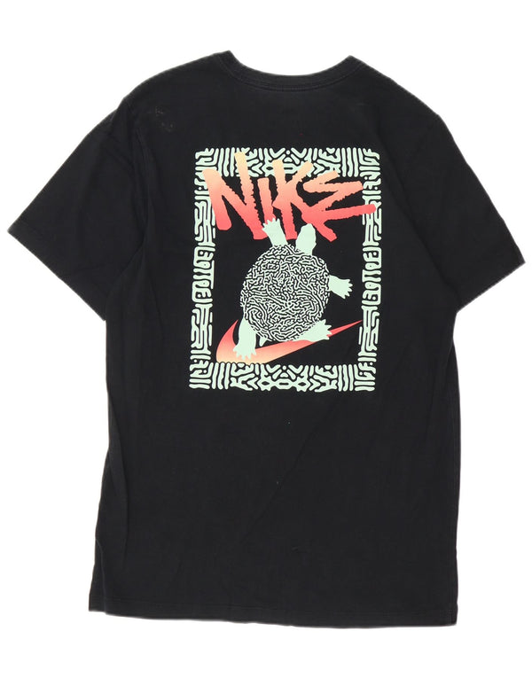Męski T-shirt Nike z grafiką, średni czarny