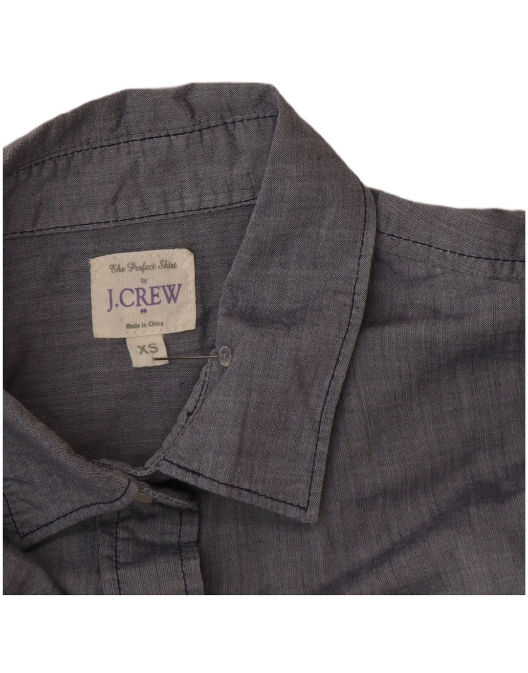 Damska koszula oversize J. Crew UK 6 XS, szara bawełna