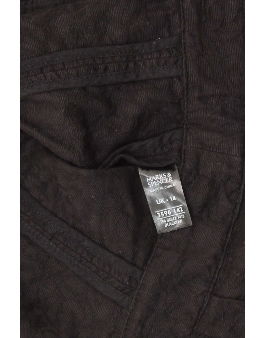 Marks & Spencer Damska marynarka z krótkim rękawem 3/4, UK 14, duża czarna