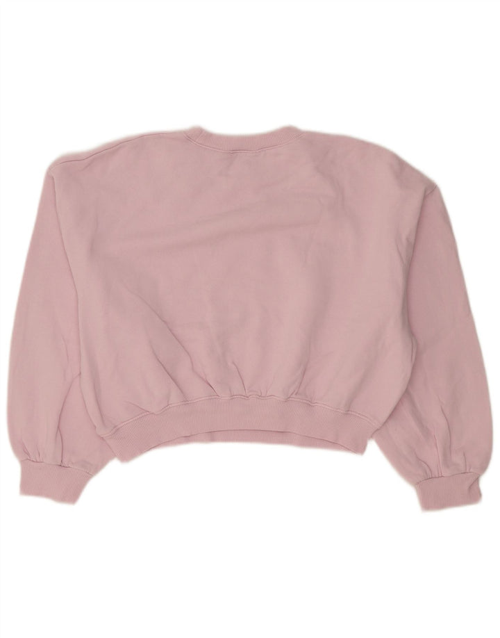 Damski sweter typu Crop Oversize Zara UK 10, mały, różowy