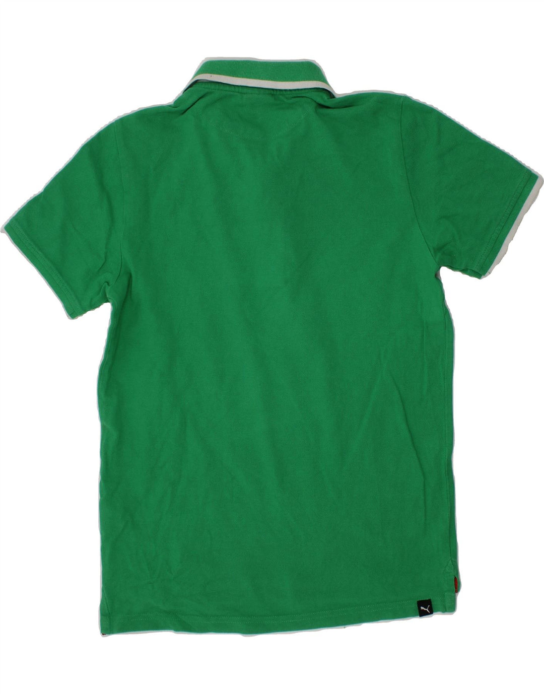 PUMA Boys Polo Shirt 11-12 Years Green Cotton Vintage Puma and Second-Hand Puma from Messina Hembry 