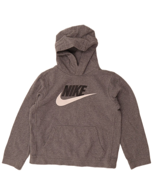 Chłopięca bluza z kapturem Nike Graphic Standard Fit 13-14 lat XL, szara bawełna