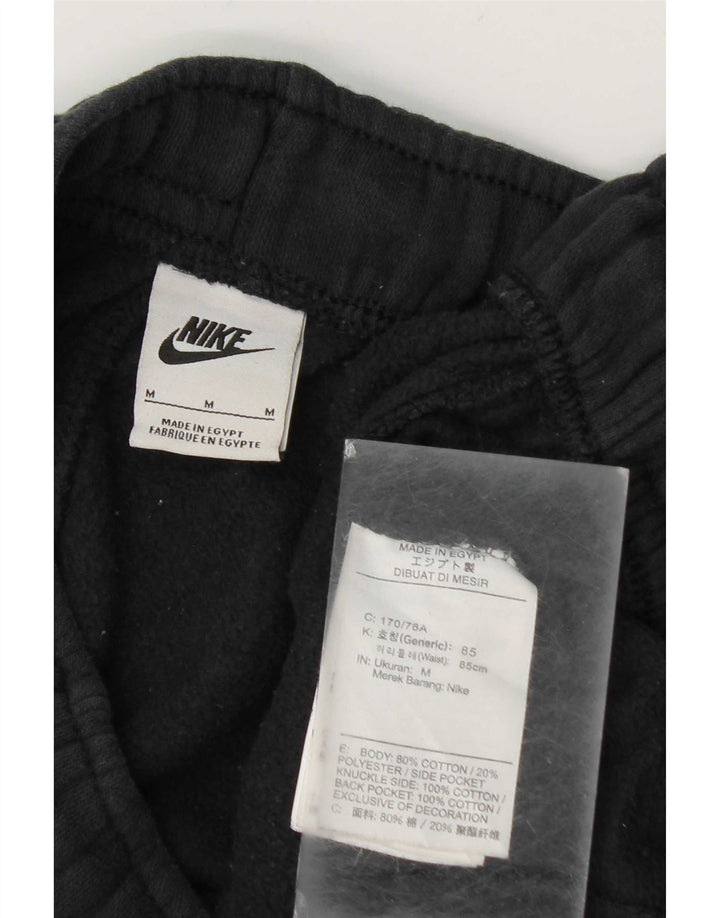 Męskie spodnie dresowe Nike, joggery, średnia czarna bawełna