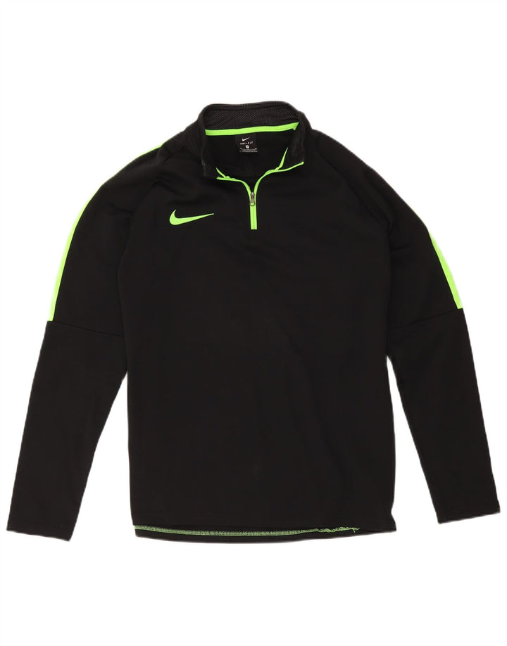 Męski dres Nike Dri Fit z zamkiem błyskawicznym na szyi i średnim czarnym kolorem