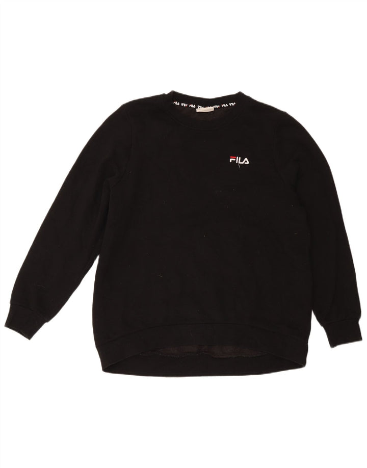 Sweter damski Fila UK 14, duży, czarny, bawełniany