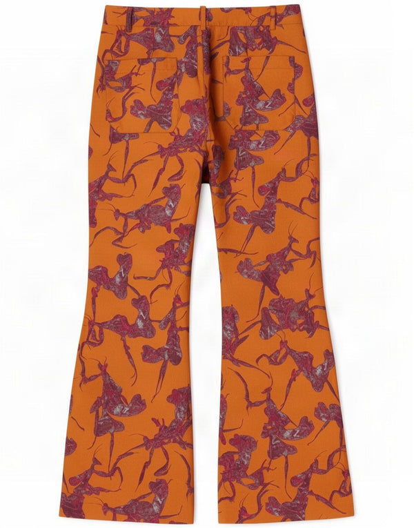 Desigual Damskie spodnie Flare Medium W30 L30 Orange