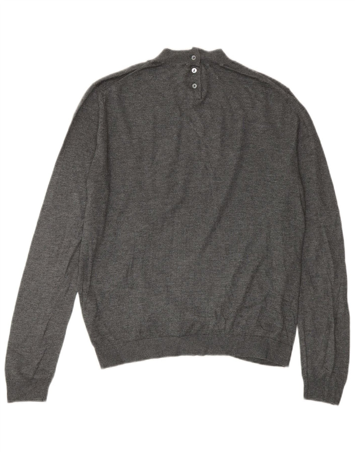 Sweter damski Zara z golfem UK 14, średnioszary, modal