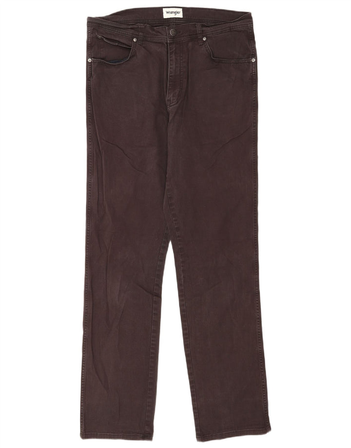 Męskie jeansy Wrangler Texas Straight W34 L34 Szara bawełna