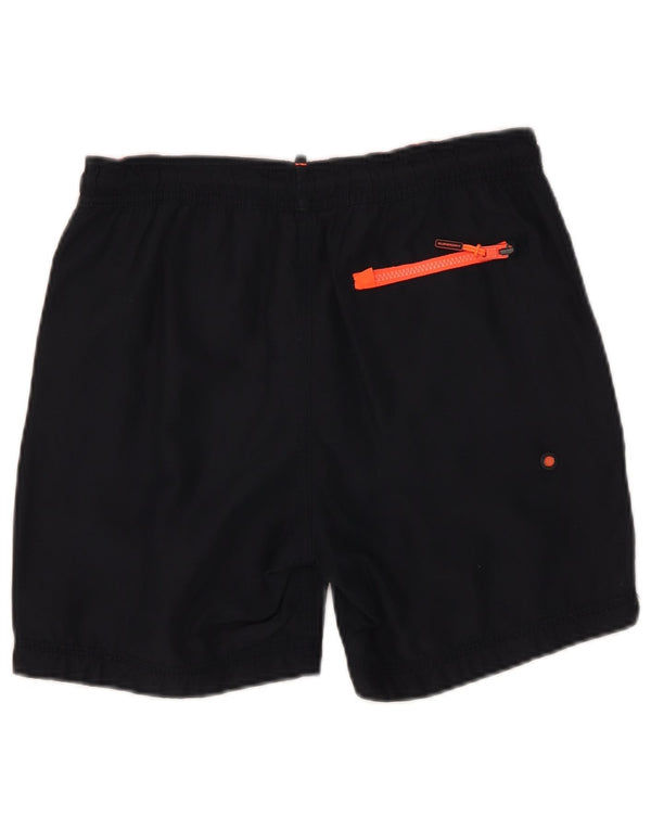 Damskie spodenki kąpielowe Superdry Graphic UK 10, małe, granatowe, poliestrowe