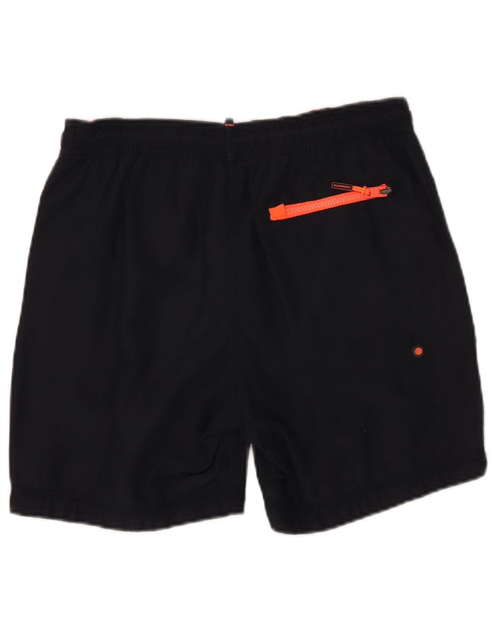 Damskie spodenki kąpielowe Superdry Graphic UK 10, małe, granatowe, poliestrowe