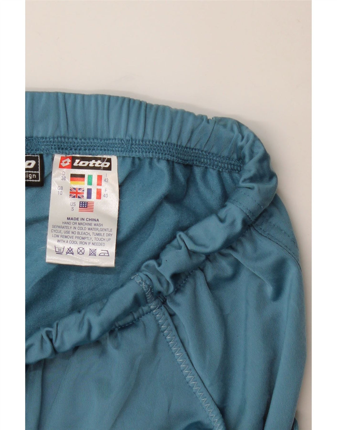 Damskie spodnie dresowe LOTTO UK 10, małe, niebieskie, poliestrowe