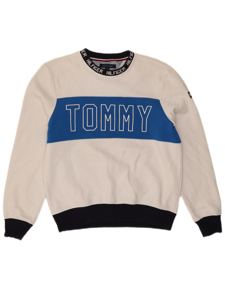 Męska bluza z grafiką Tommy Hilfiger w kolorze średniej bieli