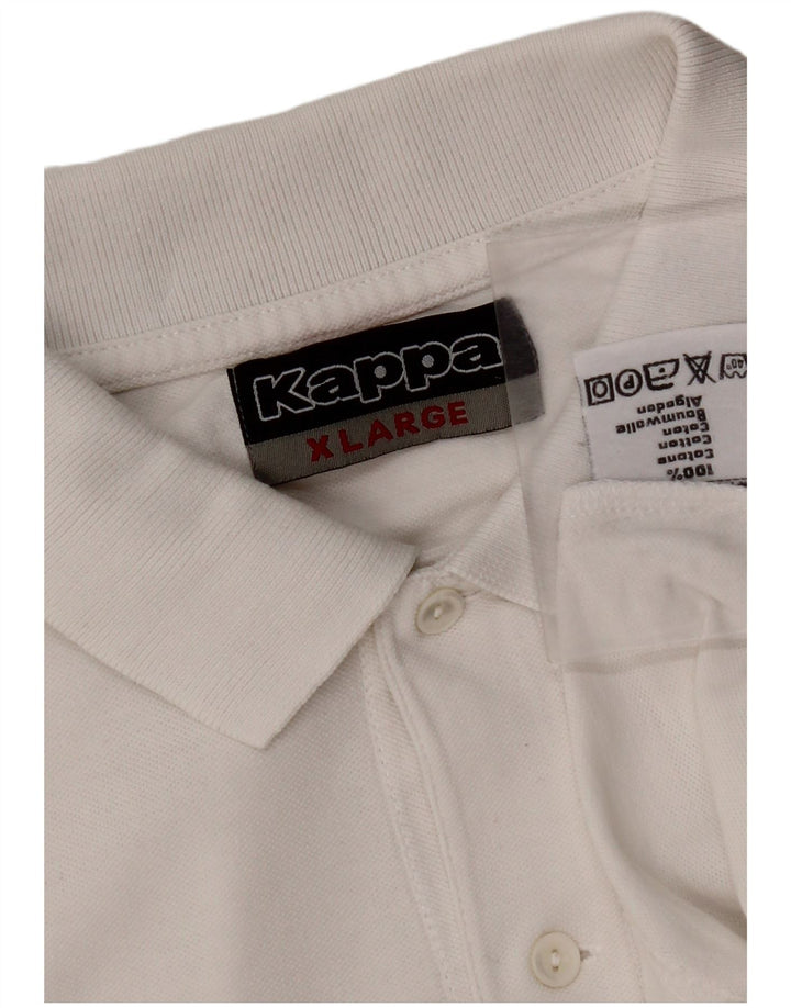Męska koszulka polo KAPPA XL, biała, bawełniana