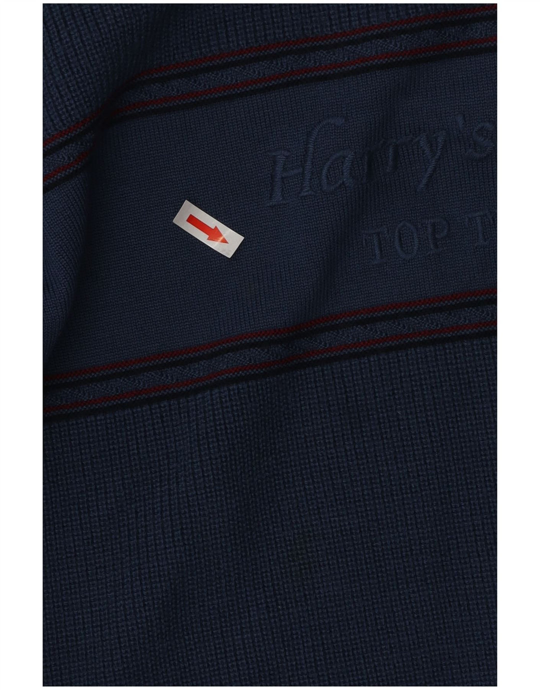 Męski sweter z okrągłym dekoltem w stylu vintage, XL, niebieska wełna