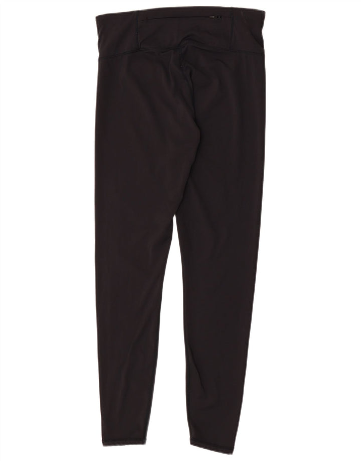 Damskie legginsy Superdry Graphic UK 14, duże, czarne, poliestrowe