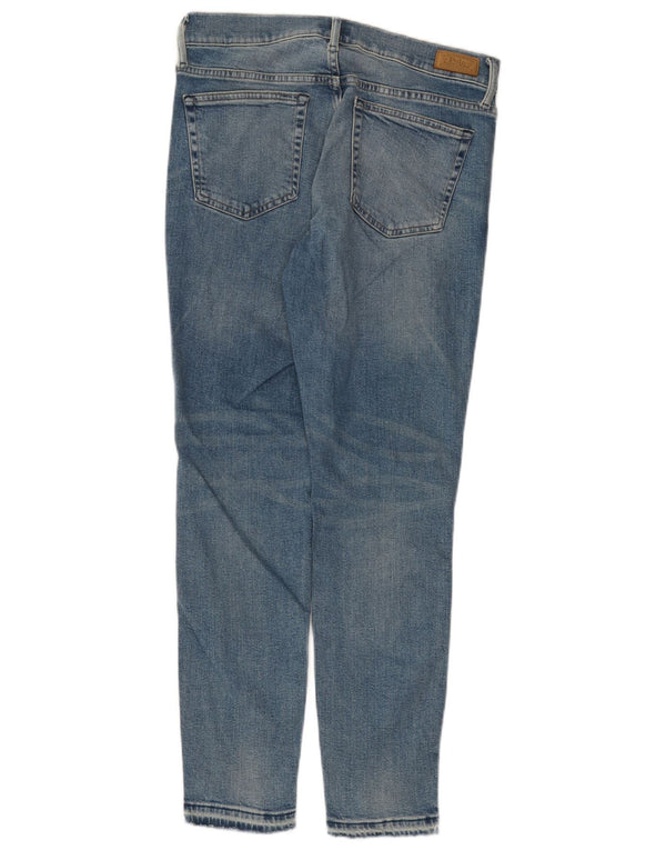 Polo Ralph Lauren Damskie Tompkins Mid Rise Crop Skinny Jeans W29 L28 Niebieski