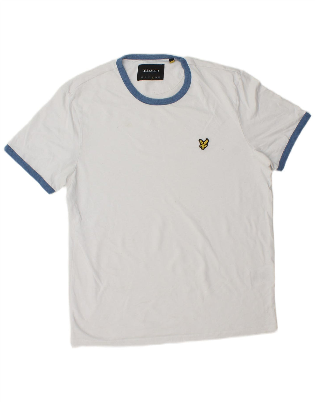 Męski T-shirt LYLE & SCOTT, duży, biały, bawełniany