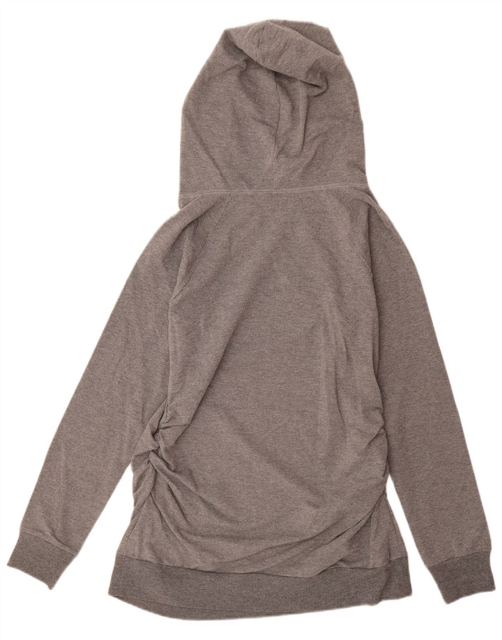 CONVERSE Damski sweter z kapturem z grafiką UK 14, duży, szary, bawełniany