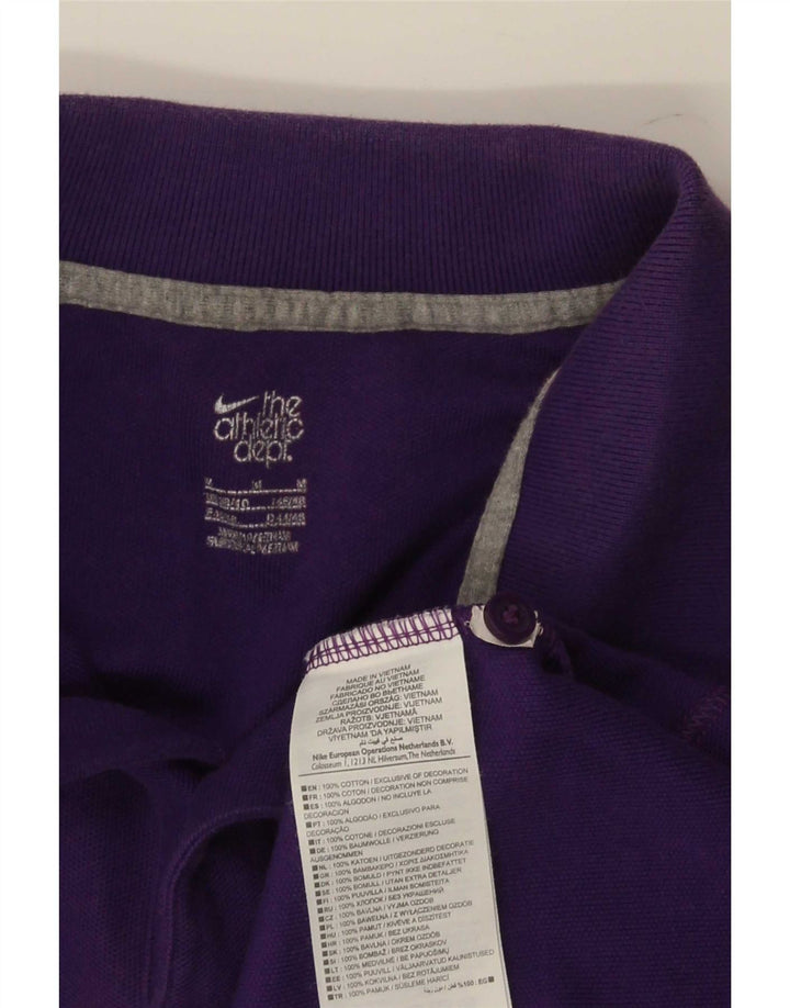 Męska koszulka polo Nike, średnia fioletowa, bawełniana