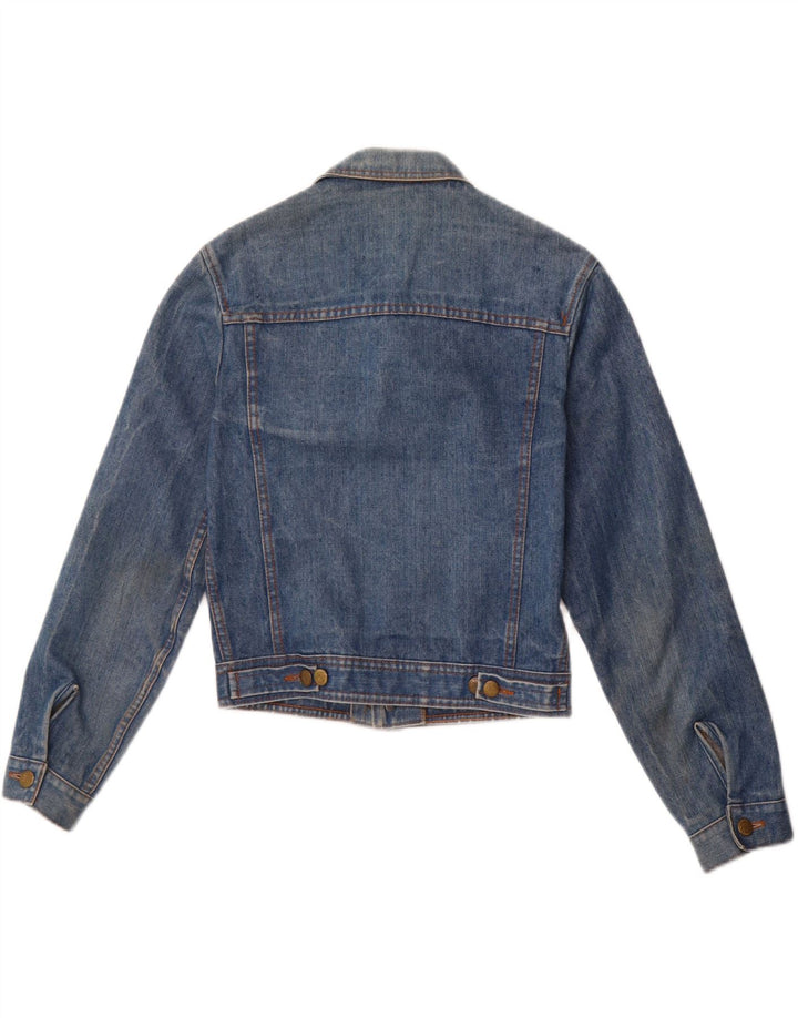 VINTAGE Girls Denim Jacket 10-11 Years Blue Vintage Vintage and Second-Hand Vintage from Messina Hembry 
