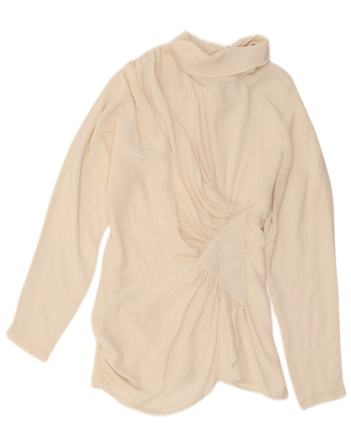 Bluzka damska Pancaldi & B Top UK 10 Small Off White Silk