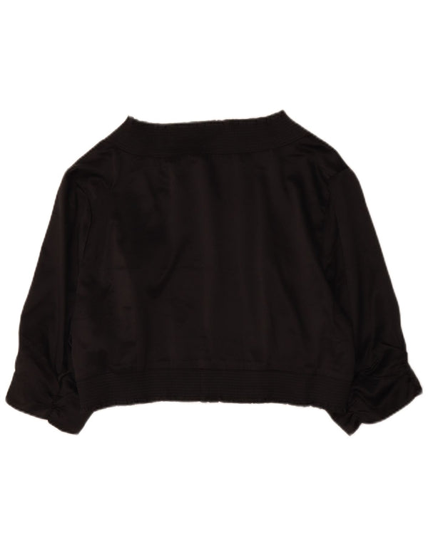 Marks & Spencer Damskie Bolero z krótkim rękawem z autografem, UK 18 XL, czarne