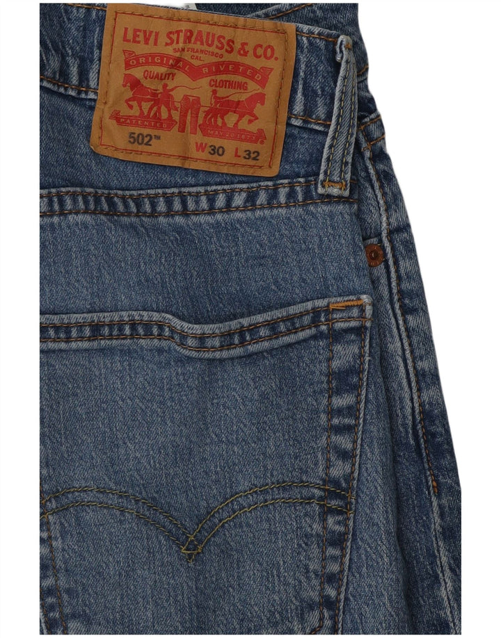 Męskie jeansy Levi's 502 Tapered W30 L32 Niebieskie bawełniane