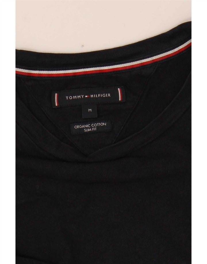 Męski T-shirt Tommy Hilfiger Slim Fit z grafiką, średni granatowy