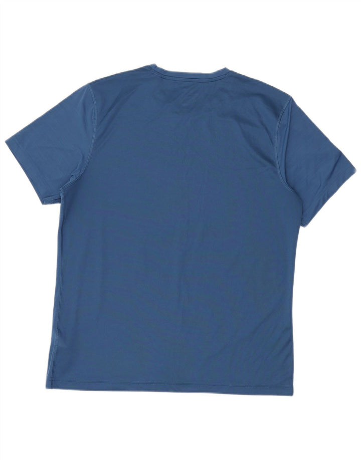 T-shirt męski Reebok, duży, niebieski, poliester