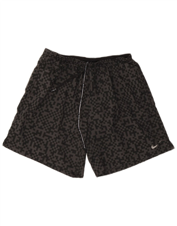 Męskie spodenki sportowe Nike Dri Fit XL, czarny, geometryczny poliester
