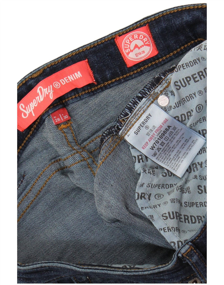 SUPERDRY Damskie jeansy Bootcut W28 L30 Niebieska bawełna