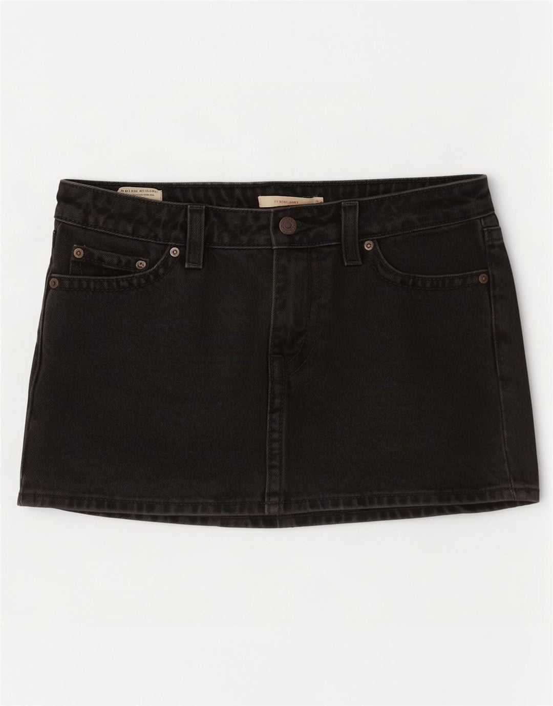 Damska mini spódniczka dżinsowa Levi's W28 Średnia szara bawełna